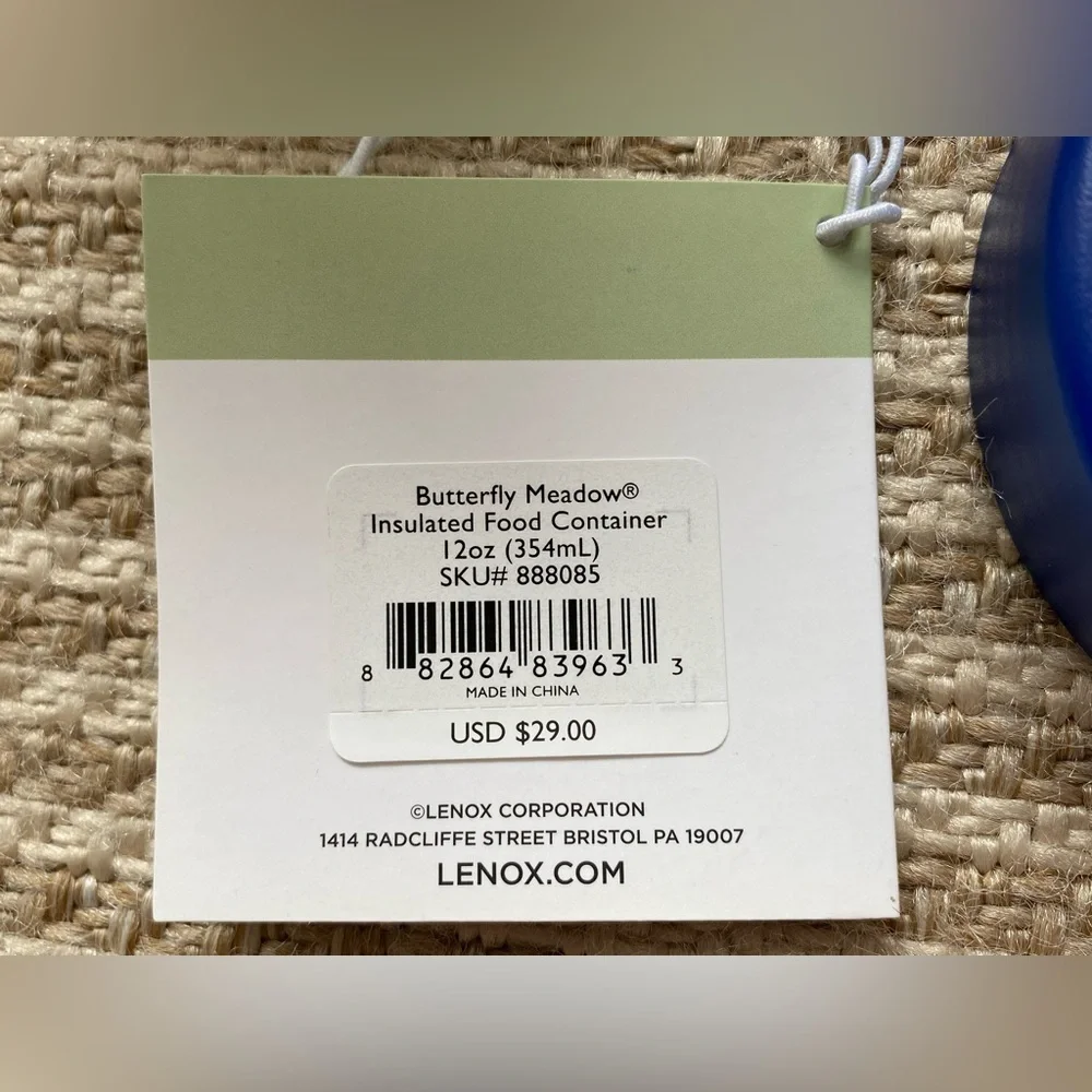 Lenox Butterfly Meadow Insulated Food Container - Picture 6 of 13